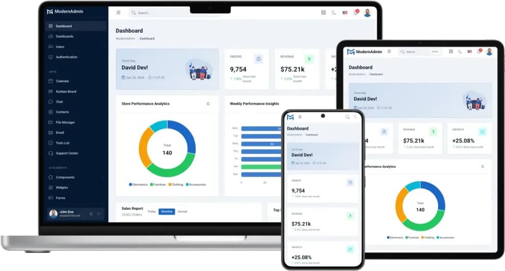 EduTrack Dashboard Preview